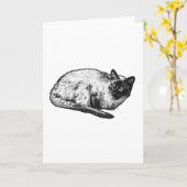 Carte Points et moustaches d'hiver (Fleur jaune)