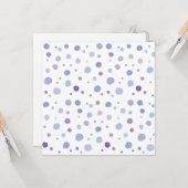 Carte points peints à la main (Devant/Arrière en situation)