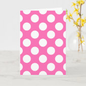 Carte Points roses chauds (Fleur jaune)