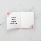 Carte Points rouges et de taille et En vichy - 10e anniv (Intérieur)