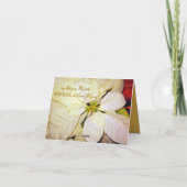 Carte Pointsettia_ Joyeuses Fêtes (Dos)