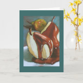 Carte Poires Au Chocolat : Joyeux Anniversaire À La Pair (Fleur jaune)