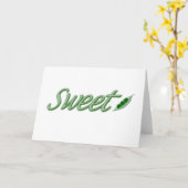Carte Pois doux (Fleur jaune)