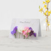 Carte Pois doux frais (Fleur jaune)