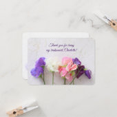 Carte Pois doux frais merci (Devant/Arrière en situation)