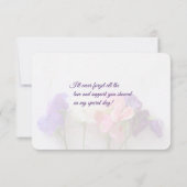 Carte Pois doux frais merci (Dos)