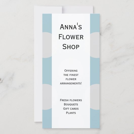 Carte Pois, Motif à points Polka, points, bleu, gris (Devant)