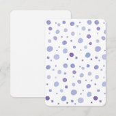 Carte pois peint à la main (Devant / Derrière)