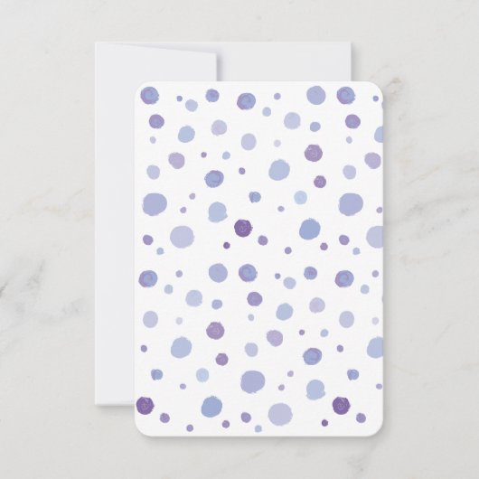 Carte pois peint à la main (Devant)