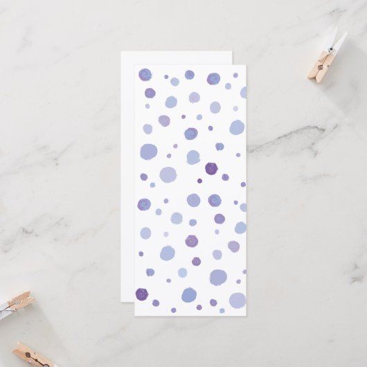 Carte pois peints à la main (Devant/Arrière en situation)