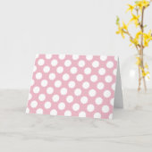 Carte Pois roses, Motif Pointe Polka, Points, Pointe (Fleur jaune)