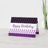 Carte Pois violets (Devant)