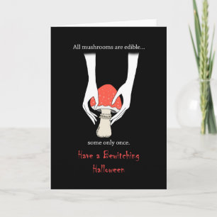 Carte Poison Champignon Déplaisant cuisine foncé Hallowe