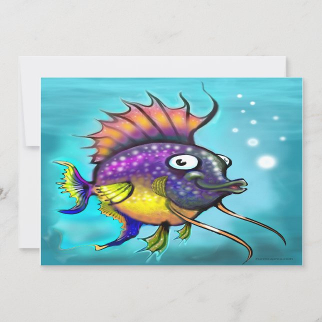Carte Poisson arc-en-ciel (Devant)