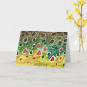 Carte Poisson Brown à la truite (Fleur jaune)