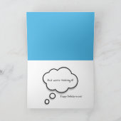 Carte Poisson clown 50e Humour d'anniversaire (Intérieur)