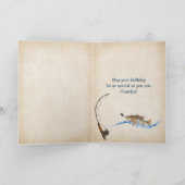 Carte Poisson d'anniversaire dans l'eau (Intérieur)