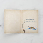 Carte Poisson d'anniversaire dans l'eau avec nom (Intérieur)