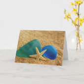 Carte Poisson D'Épée Et Verre De Mer Anniversaire (Fleur jaune)