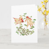 Carte Poisson d'or chinois de bons charmes de chance (Fleur jaune)