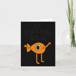 Carte Poisson Drôle Le Poisson Steve Pour Enfants Femmes