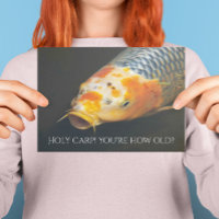 Poisson en carpe coloré drôle Anniversaire