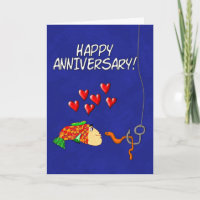 Poisson et appât humoristique pour un joyeux anniv