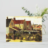 Carte Poisson Grange de séchage par Vincent van Gogh (Debout devant)