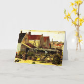 Carte Poisson Grange de séchage par Vincent van Gogh (Fleur jaune)