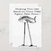 Poisson humoristique sur pilotis avec chaussures o