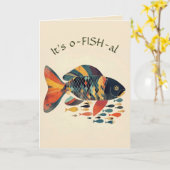 Carte Poisson Modifiable Devenant Officiellement Vieux A (Fleur jaune)