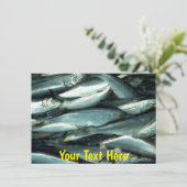 Carte poisson personnalisable (Debout devant)