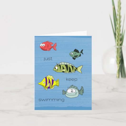 Carte Poisson qui nage (Devant)