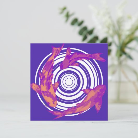 Carte Poisson rouge (Debout devant)