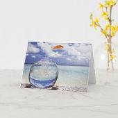 Carte Poisson sautant de l'aquarium (Fleur jaune)