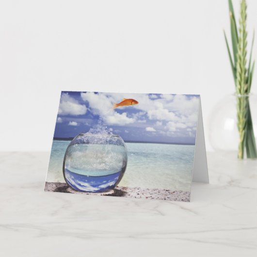 Carte Poisson sautant de l'aquarium (Devant)