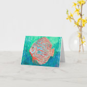 Carte Poisson tropical (Fleur jaune)