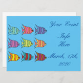 Carte Poisson tropical multicolore Thunder_Cove (Devant / Derrière)