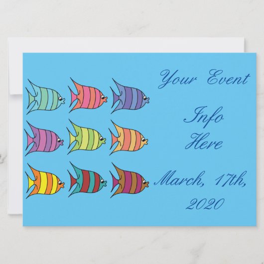 Carte Poisson tropical multicolore Thunder_Cove (Devant)
