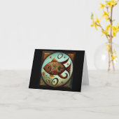 Carte Poissons 12 (Fleur jaune)