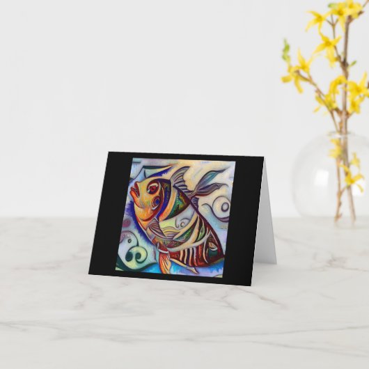 Carte Poissons 3 (Fleur jaune)