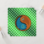 Carte Poissons & Chèvre en Bois (Devant/Arrière en situation)