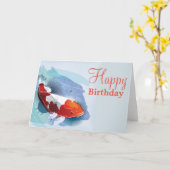 Carte Poissons de Koi (Fleur jaune)