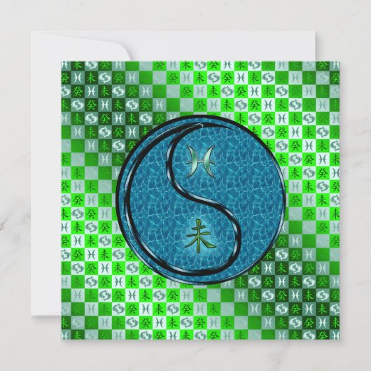 Carte Poissons et Chèvre d'eau (Devant)