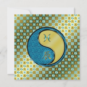 Carte Poissons et Dragon Métal