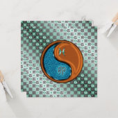 Carte Poissons et lapin de bois (Devant/Arrière en situation)