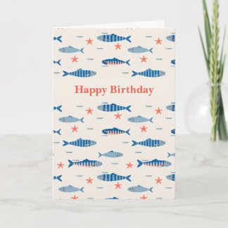 Carte Poissons Joyeux Anniversaire