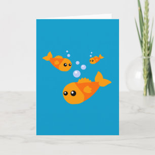 Carte Poissons mignons