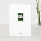 Carte Poitrine Florale/Blanche/ Merci (Dos)