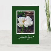 Carte Poitrine Florale/Blanche/ Merci (Devant)